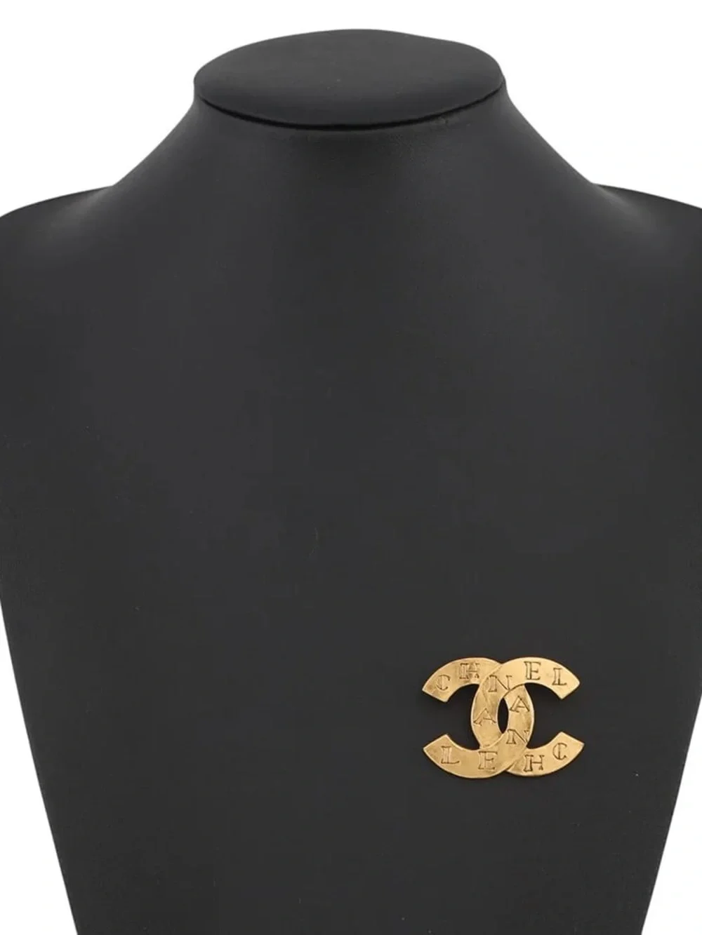 Authentic CHANEL RARE metal gold tone 1999 pin brooch